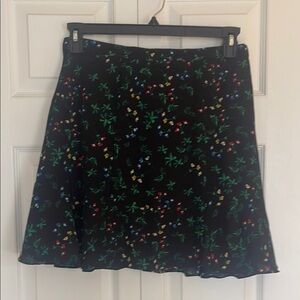 Floral Black Banana Republic Skirt
